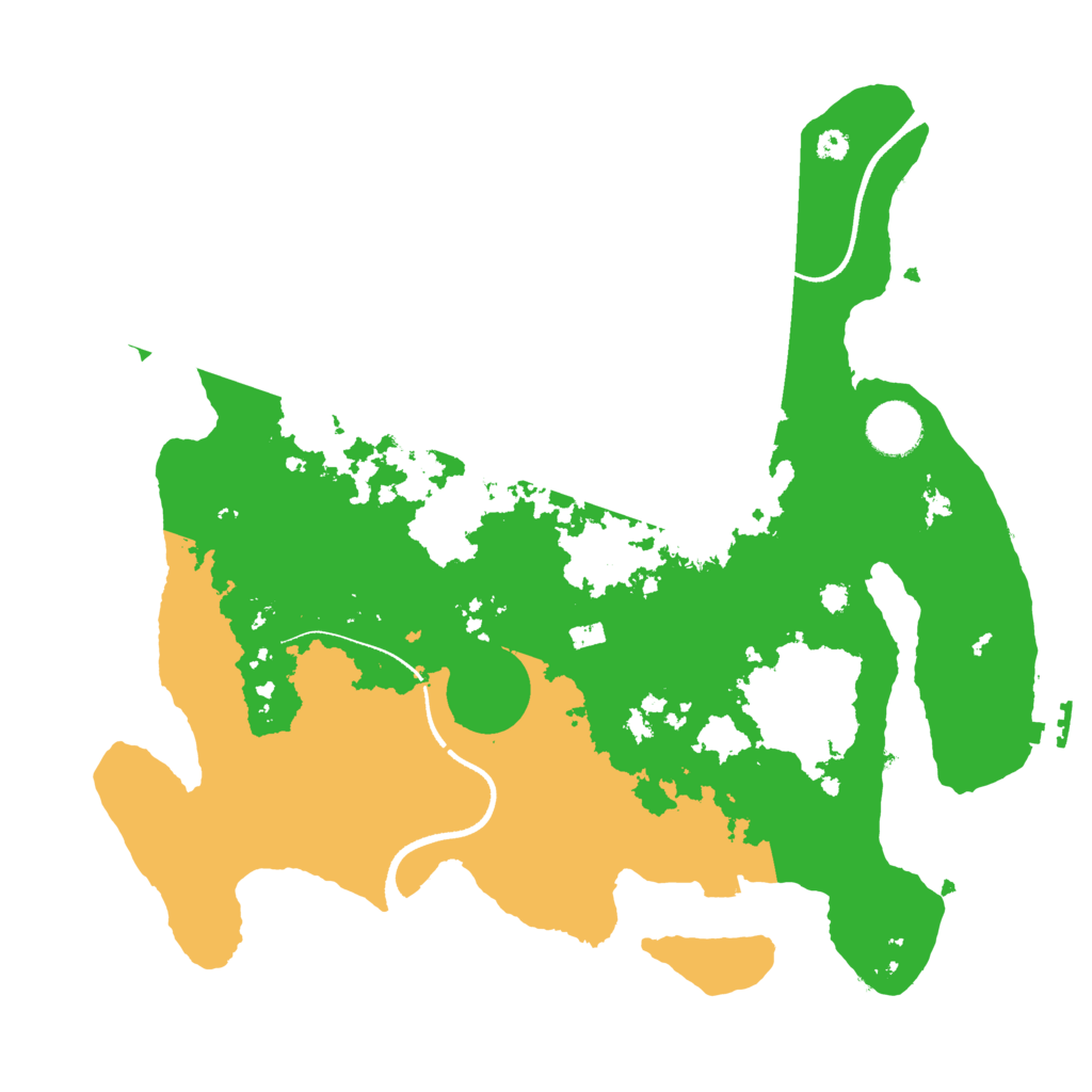 Biome Rust Map: Procedural Map, Size: 3500, Seed: 3718482
