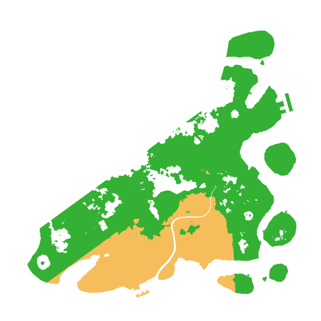 Biome Rust Map: Procedural Map, Size: 3500, Seed: 4821771