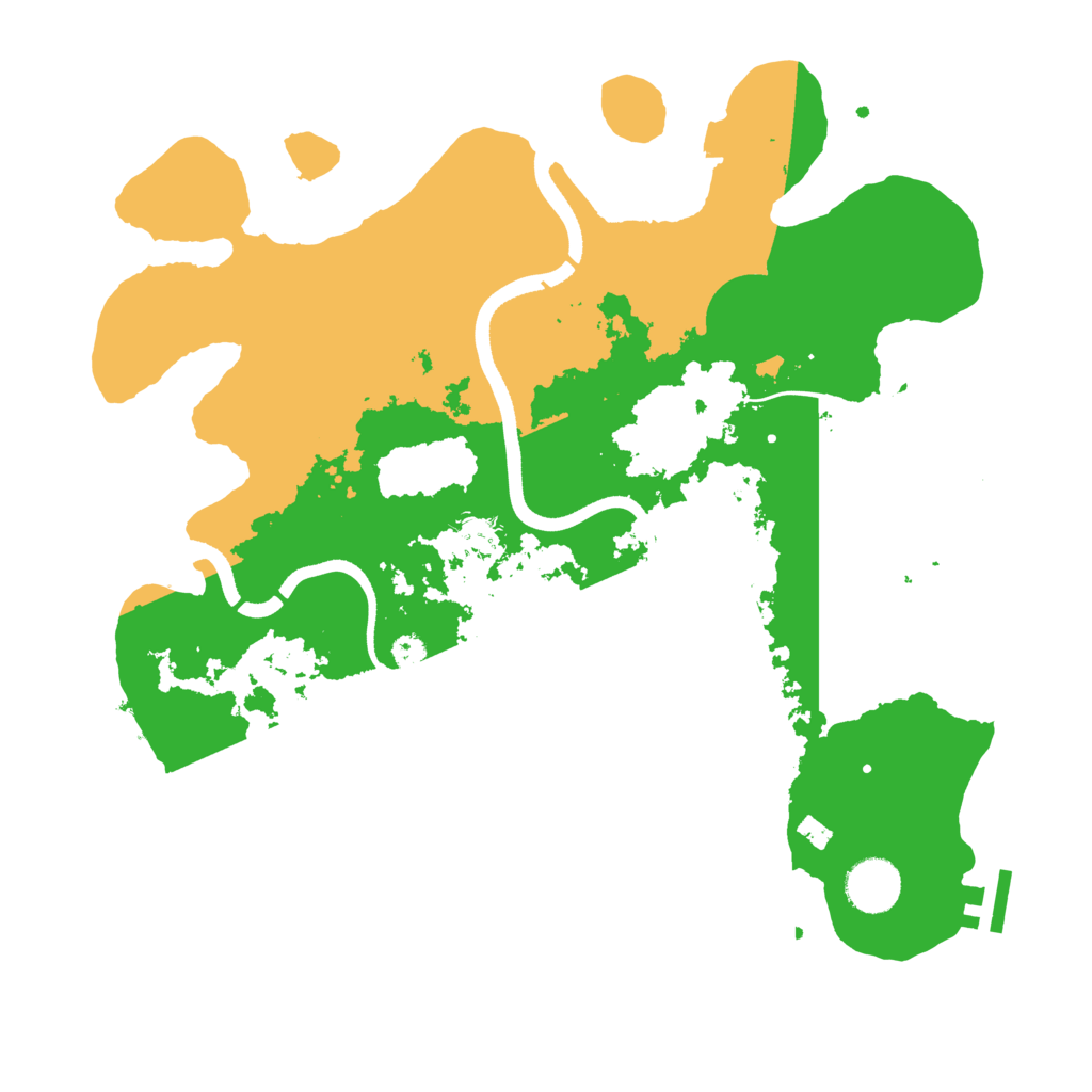 Biome Rust Map: Procedural Map, Size: 3500, Seed: 4250066