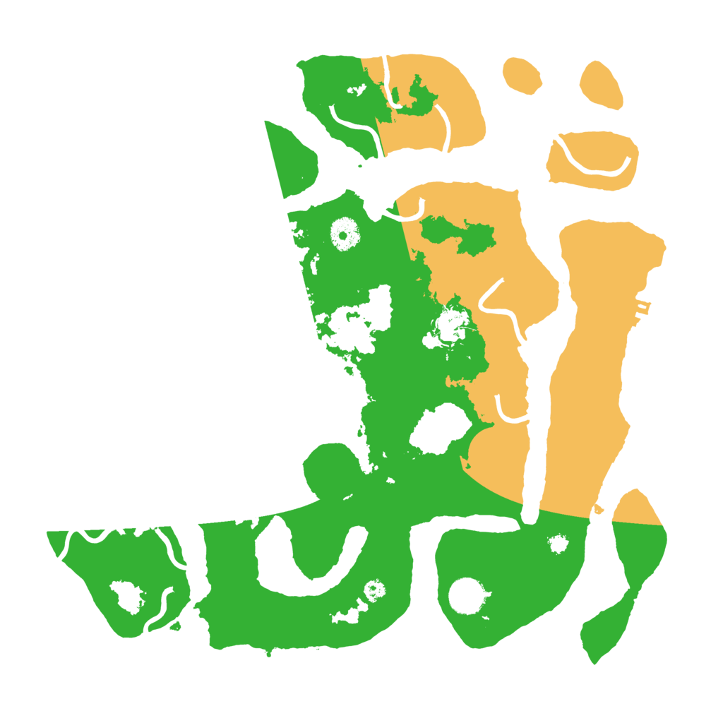 Biome Rust Map: Procedural Map, Size: 3500, Seed: 5528573