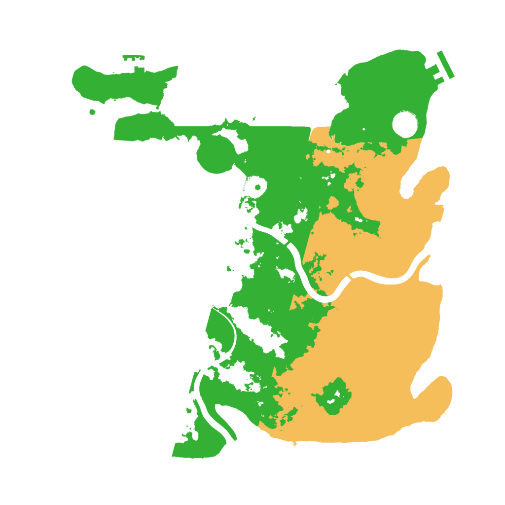 Biome Rust Map: Procedural Map, Size: 3500, Seed: 4000