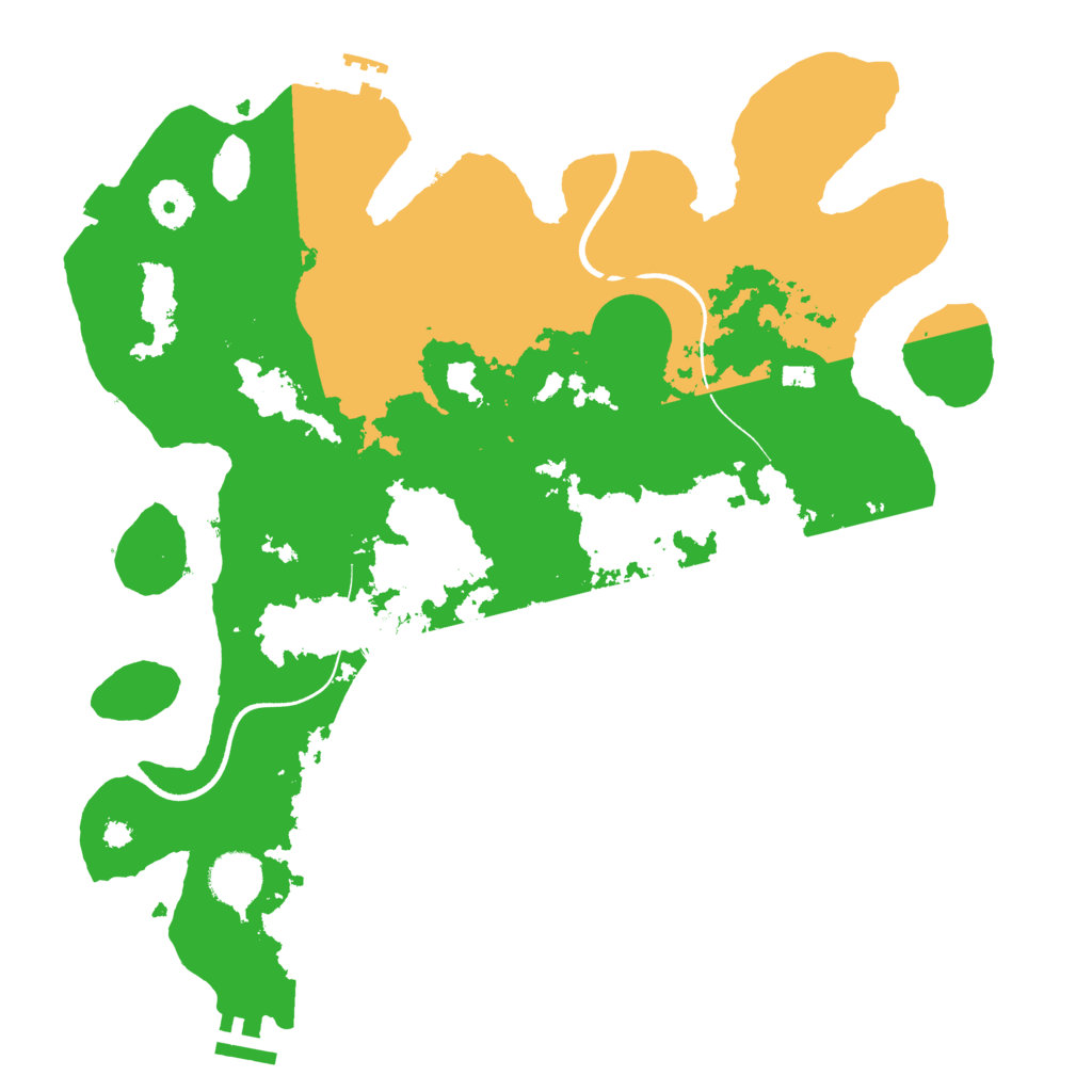 Biome Rust Map: Procedural Map, Size: 3600, Seed: 1709394457