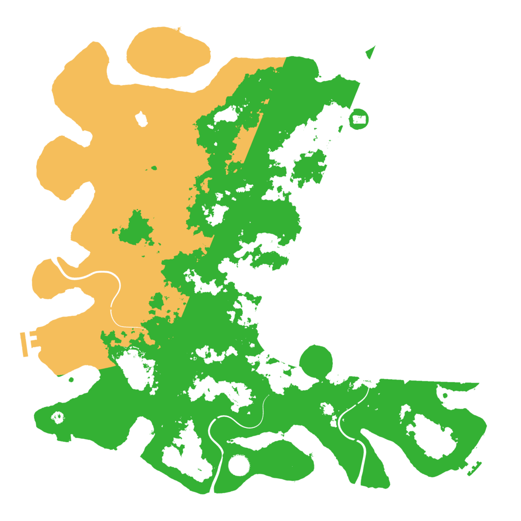 Biome Rust Map: Procedural Map, Size: 4300, Seed: 118959766