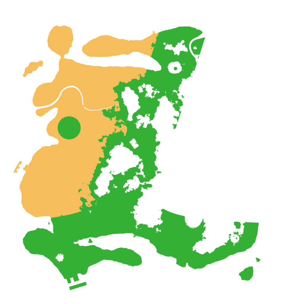 Biome Rust Map: Procedural Map, Size: 3500, Seed: 4968272