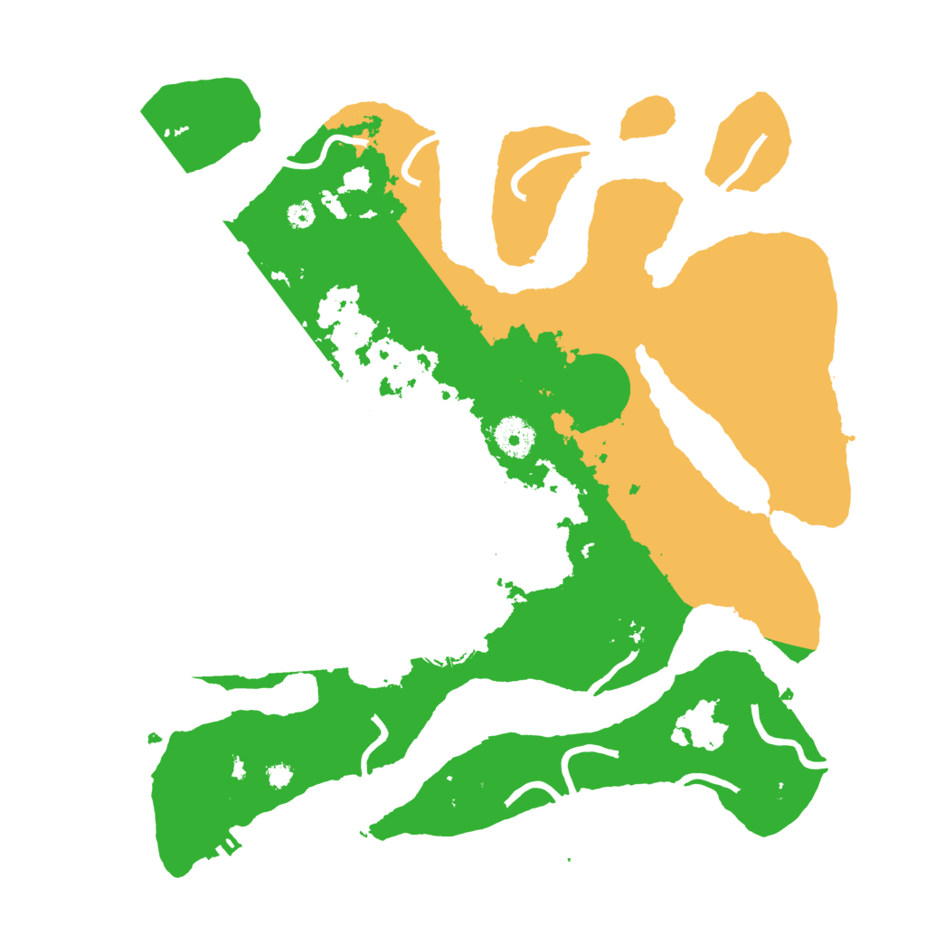 Biome Rust Map: Procedural Map, Size: 3500, Seed: 6074080