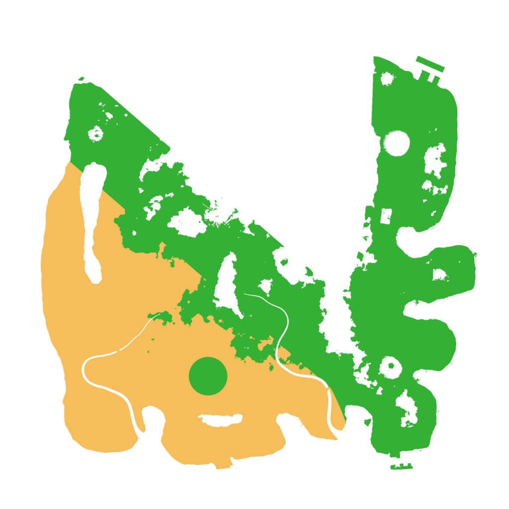 Biome Rust Map: Procedural Map, Size: 3500, Seed: 1714532