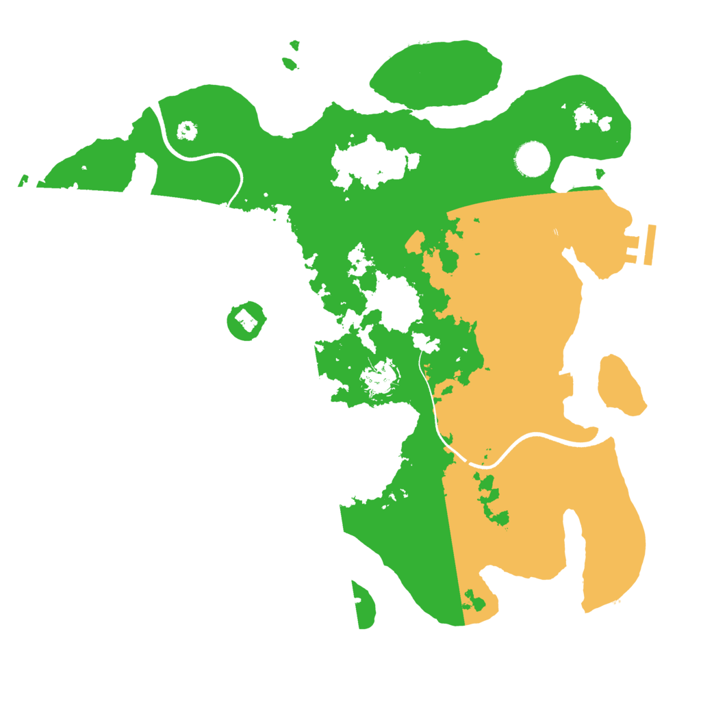 Biome Rust Map: Procedural Map, Size: 3500, Seed: 6186241