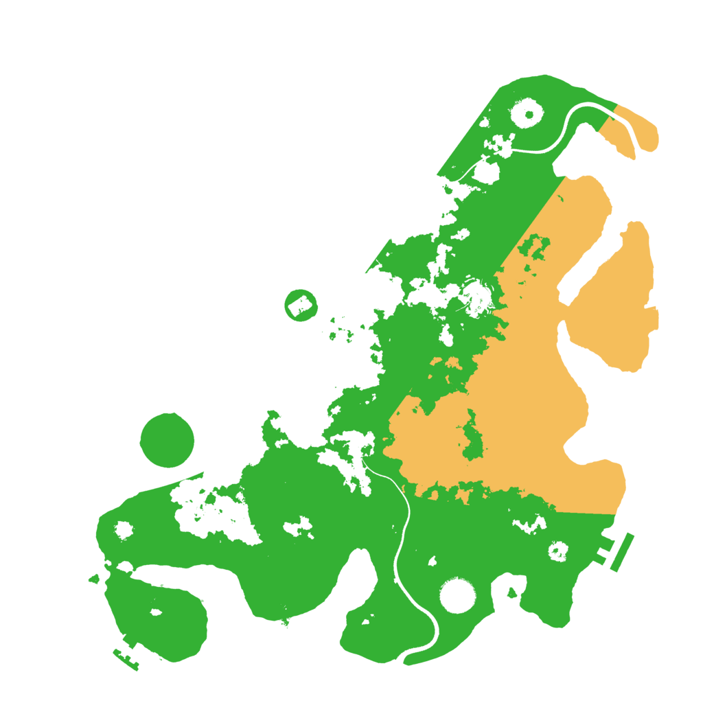 Biome Rust Map: Procedural Map, Size: 3500, Seed: 808561