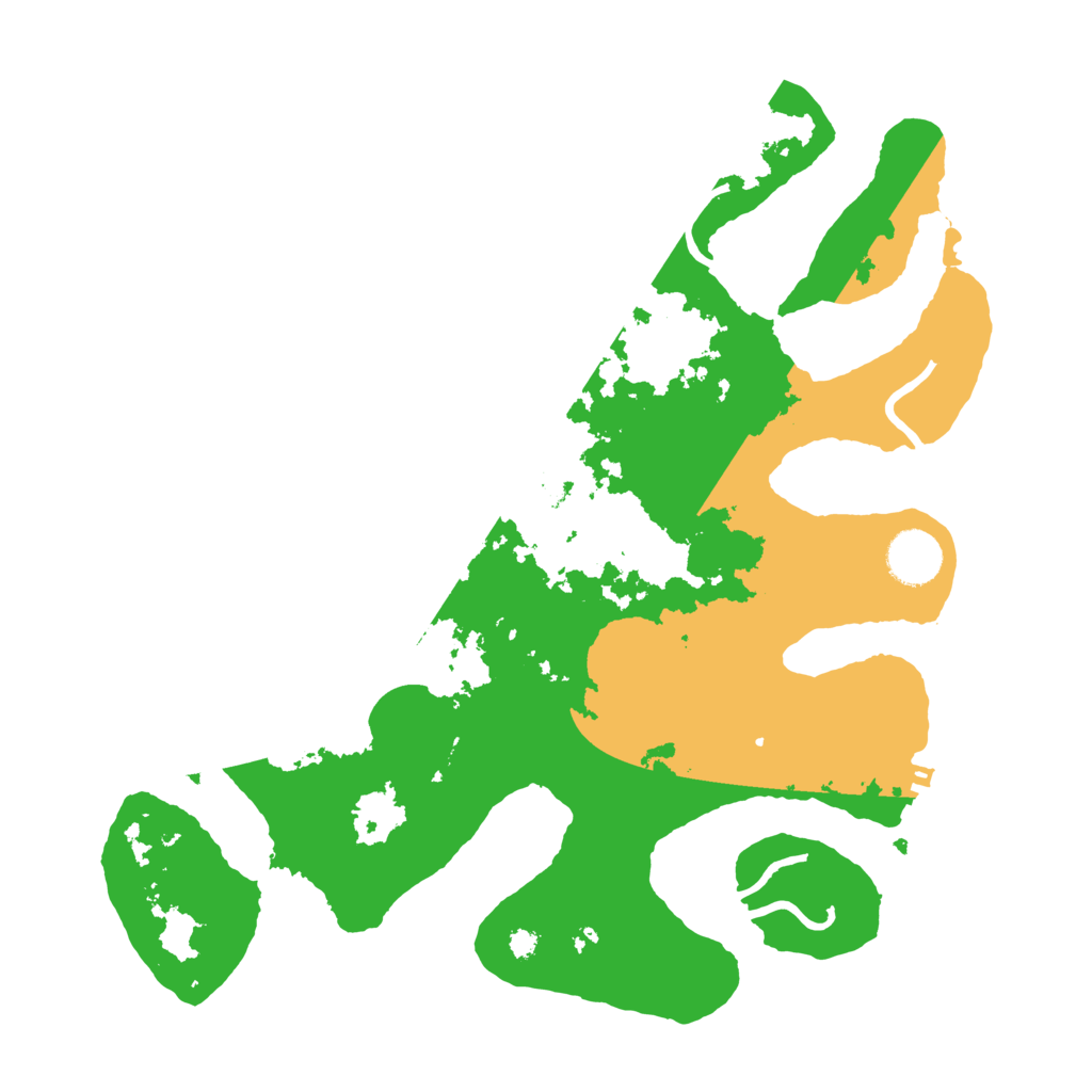 Biome Rust Map: Procedural Map, Size: 3500, Seed: 764869