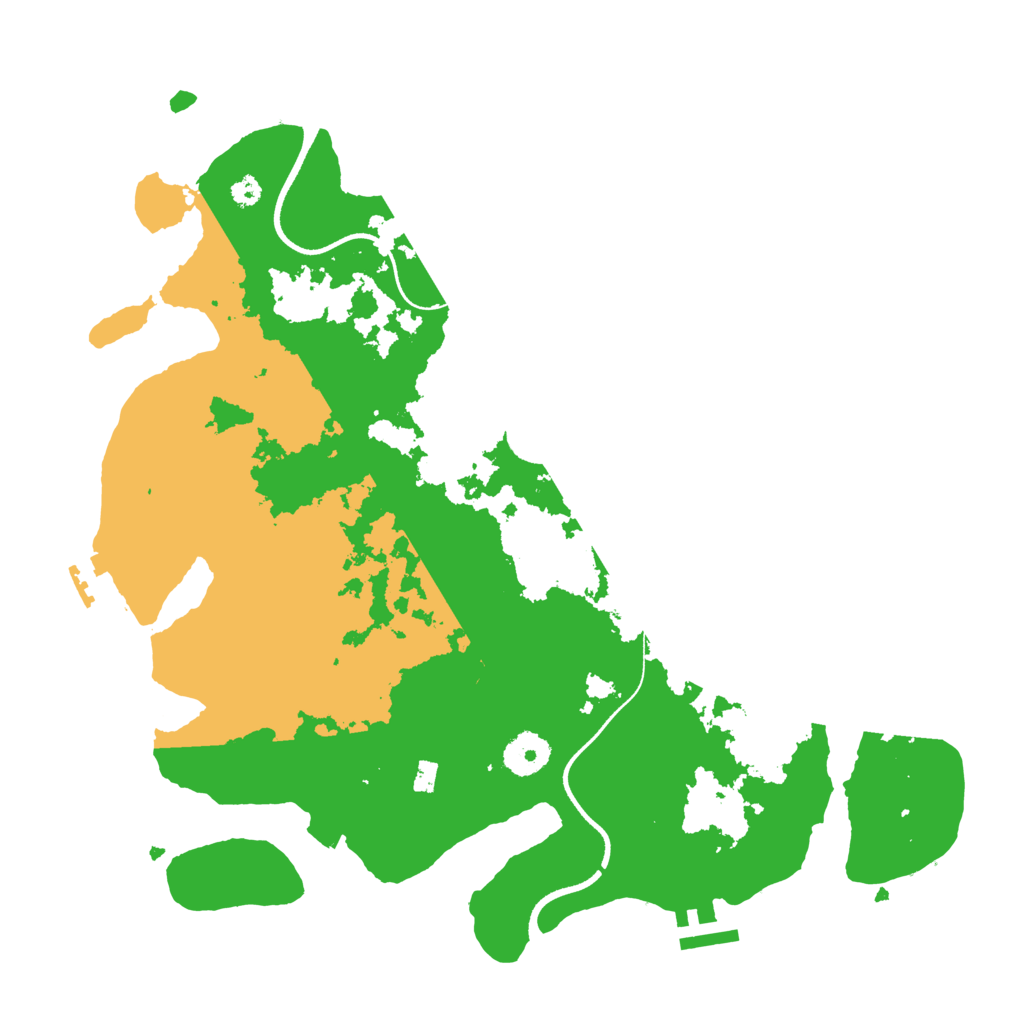 Biome Rust Map: Procedural Map, Size: 3500, Seed: 6156537