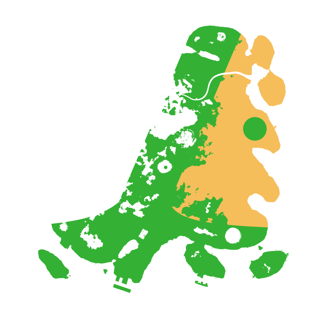 Biome Rust Map: Procedural Map, Size: 3500, Seed: 5353958