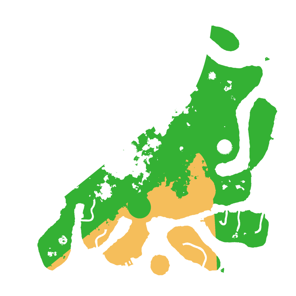 Biome Rust Map: Procedural Map, Size: 3500, Seed: 955822