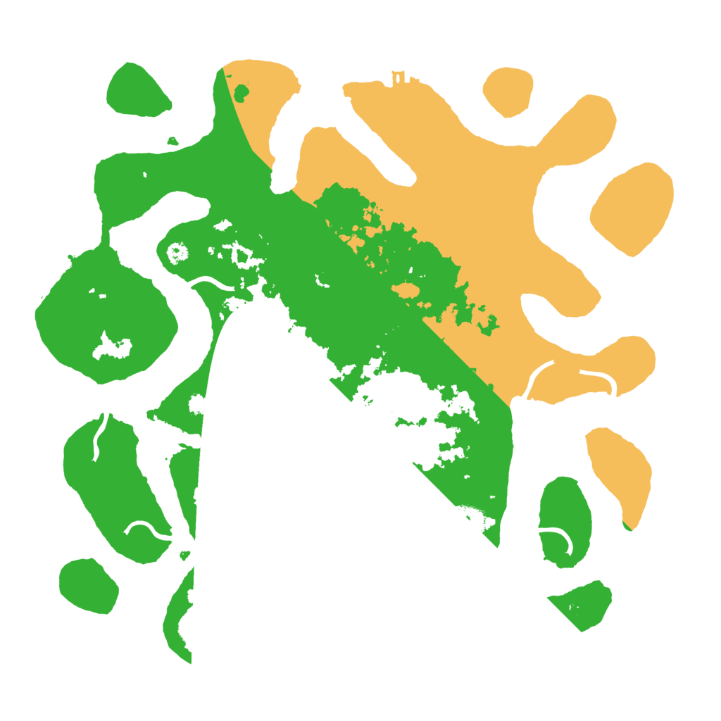 Biome Rust Map: Procedural Map, Size: 3500, Seed: 5687199