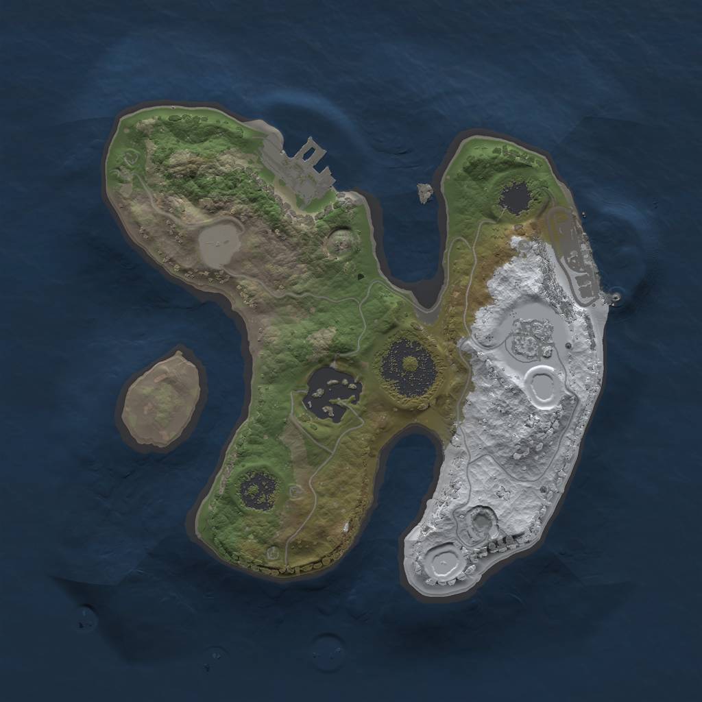 Rust Map: Procedural Map, Size: 1900, Seed: 1597433658, 9 Monuments