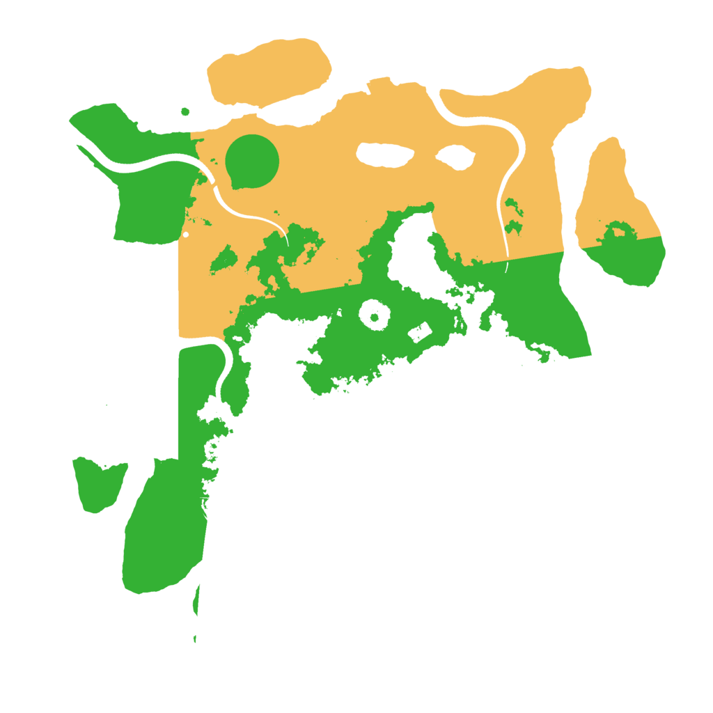 Biome Rust Map: Procedural Map, Size: 3500, Seed: 4693591