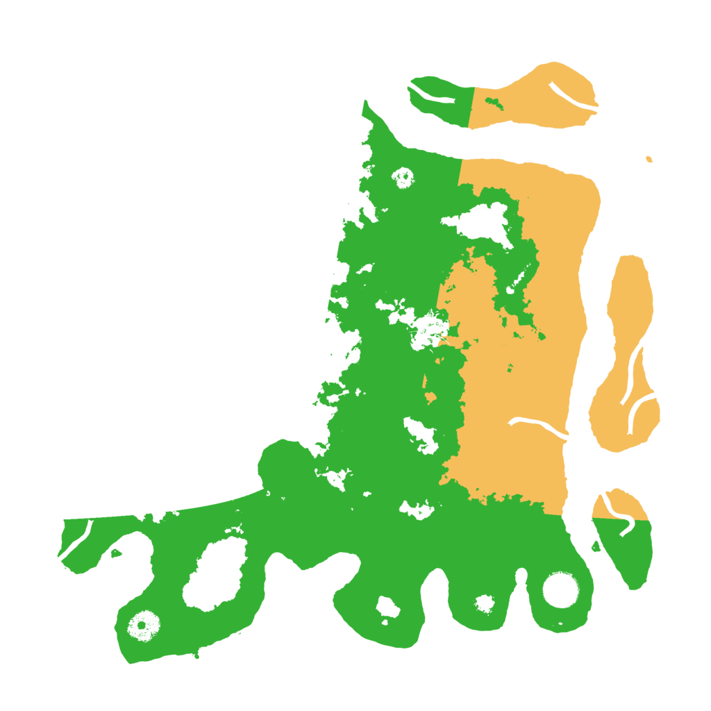 Biome Rust Map: Procedural Map, Size: 3500, Seed: 107285