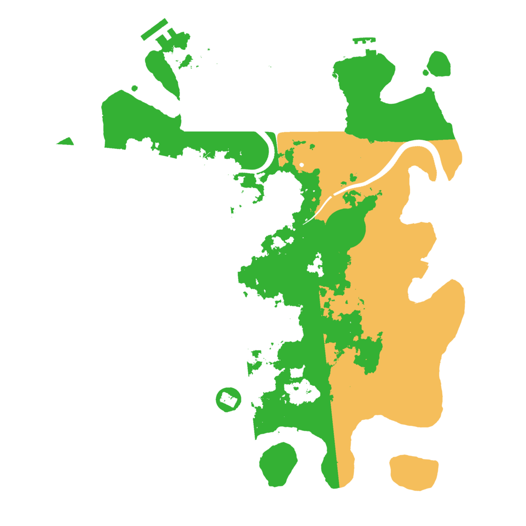 Biome Rust Map: Procedural Map, Size: 3500, Seed: 256741