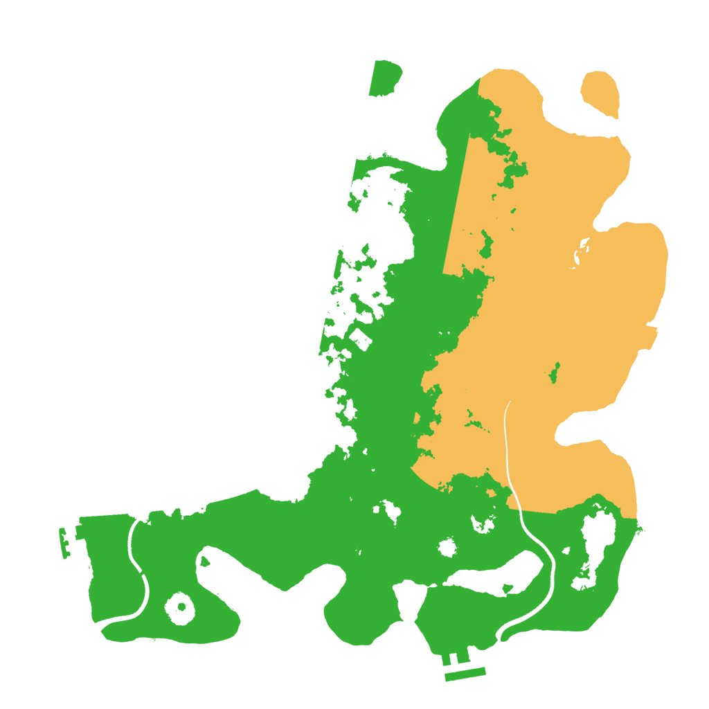 Biome Rust Map: Procedural Map, Size: 3500, Seed: 4335384