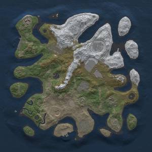 Thumbnail Rust Map: Procedural Map, Size: 3500, Seed: 1358668305, 18 Monuments