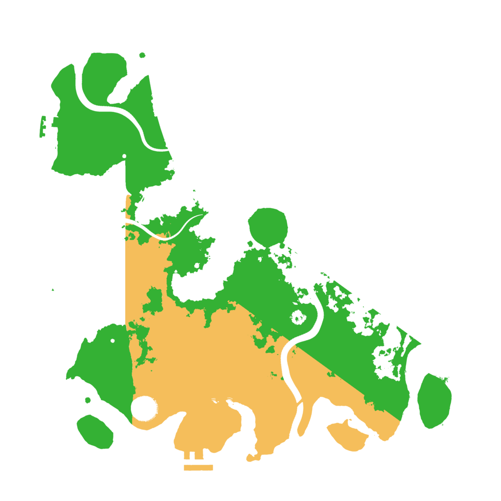 Biome Rust Map: Procedural Map, Size: 3500, Seed: 1358668305