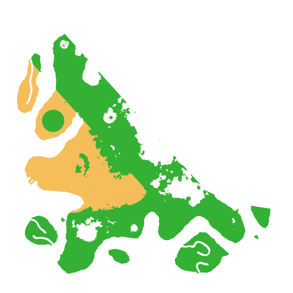 Biome Rust Map: Procedural Map, Size: 3500, Seed: 23453