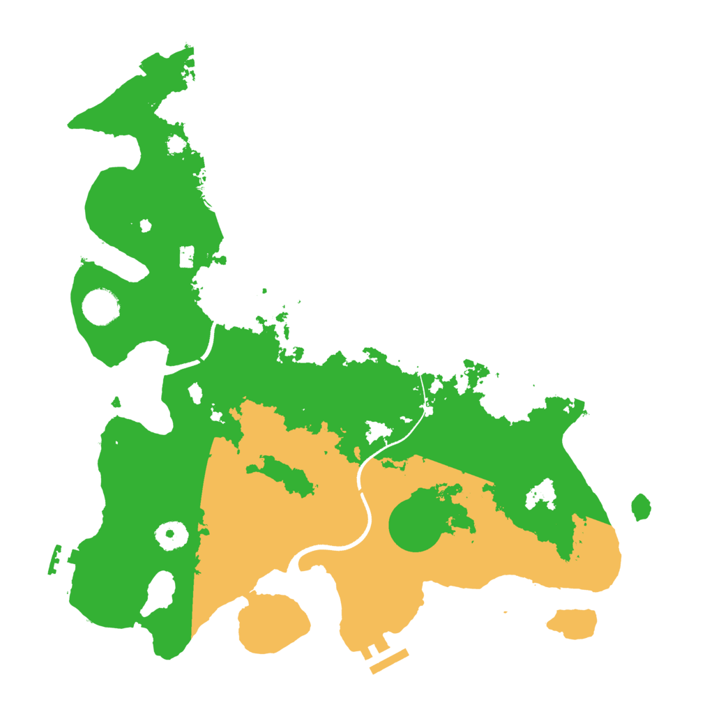 Biome Rust Map: Procedural Map, Size: 3500, Seed: 4189352