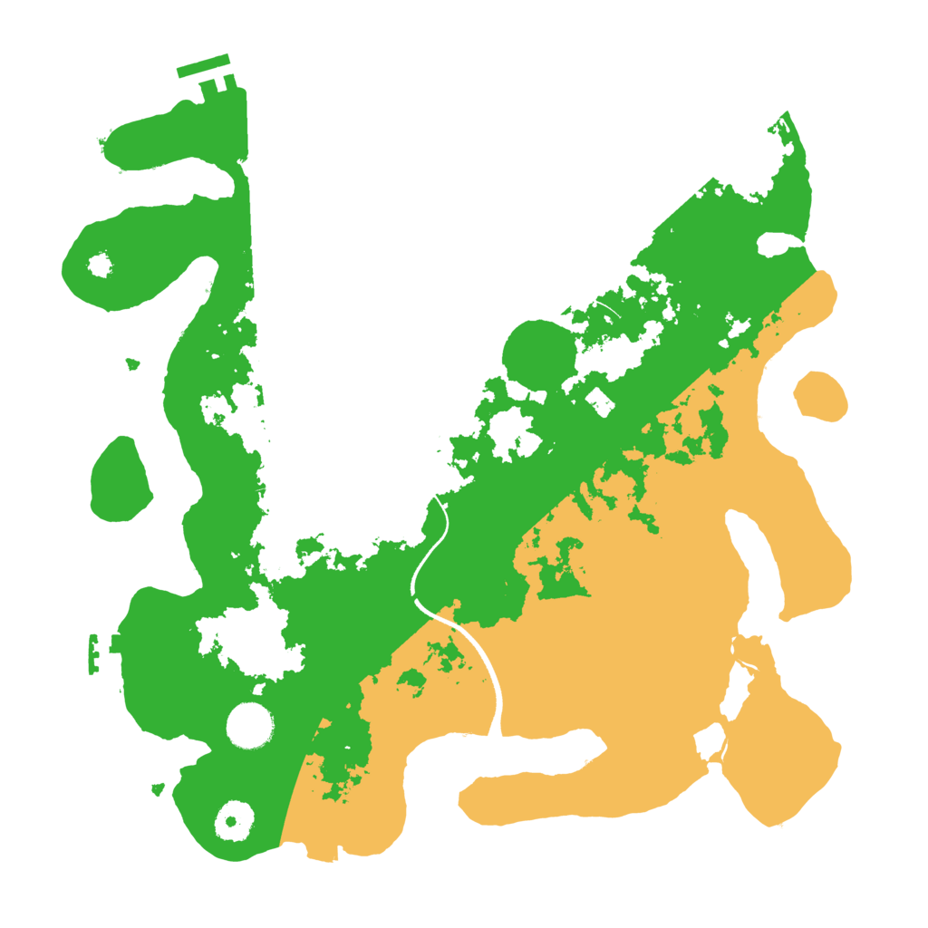 Biome Rust Map: Procedural Map, Size: 3500, Seed: 1338597