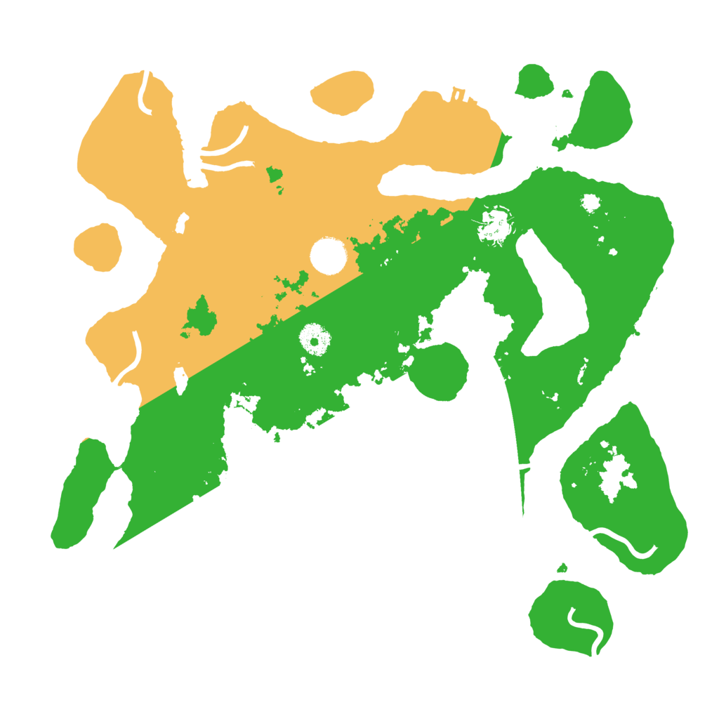 Biome Rust Map: Procedural Map, Size: 3500, Seed: 6058223