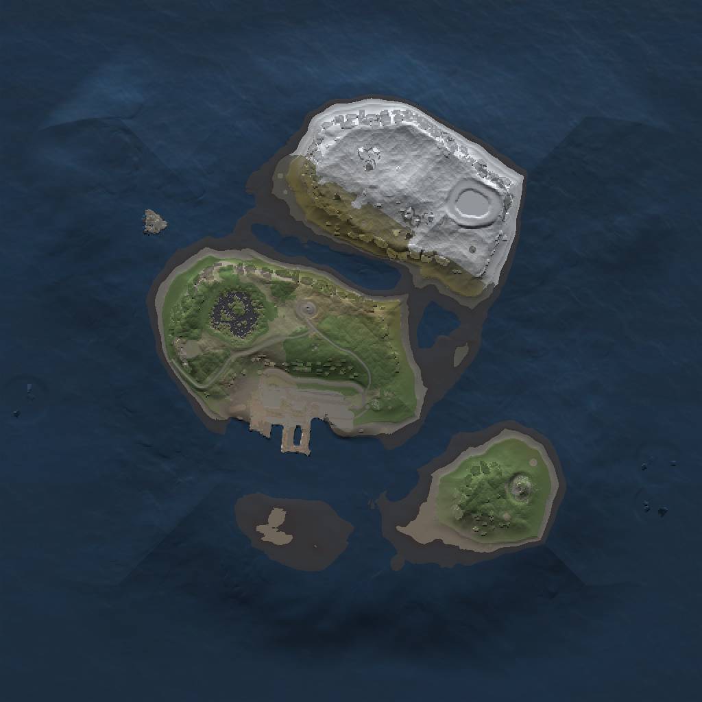 Rust Map: Procedural Map, Size: 1500, Seed: 900667965, 5 Monuments