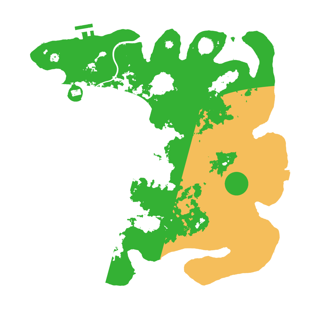 Biome Rust Map: Procedural Map, Size: 3500, Seed: 1818785