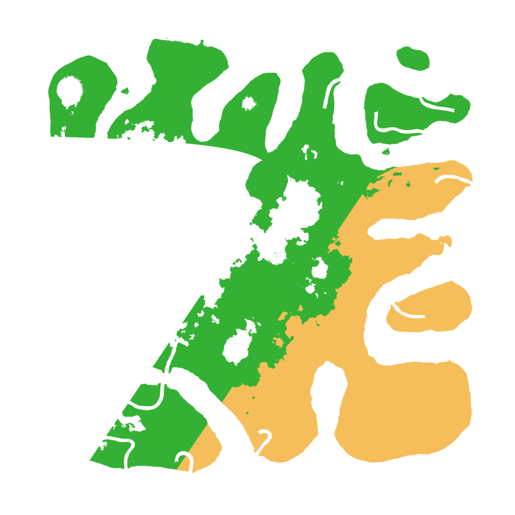 Biome Rust Map: Procedural Map, Size: 3500, Seed: 1791484