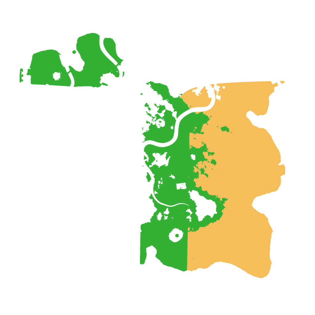 Biome Rust Map: Procedural Map, Size: 3500, Seed: 5864543