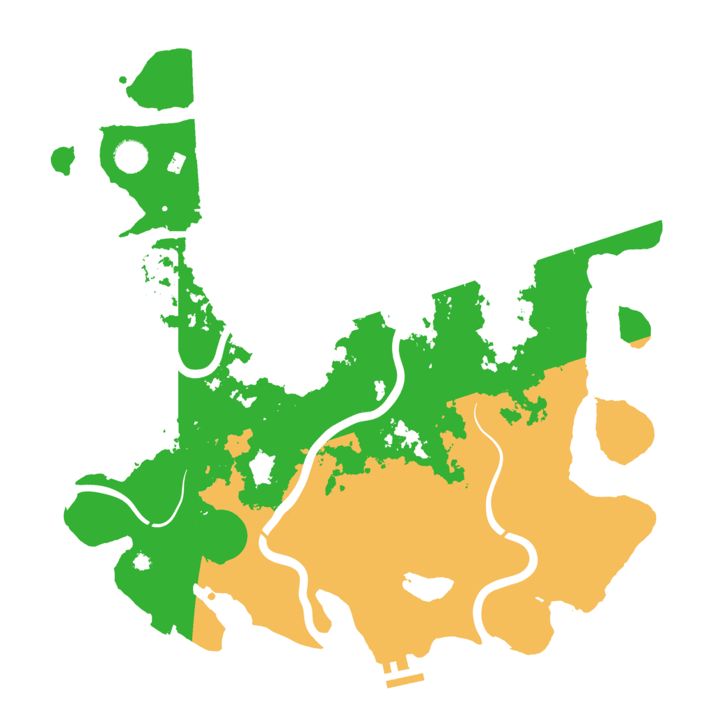Biome Rust Map: Procedural Map, Size: 3800, Seed: 4660571