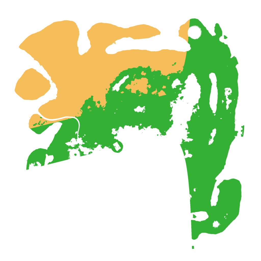 Biome Rust Map: Procedural Map, Size: 3500, Seed: 468940