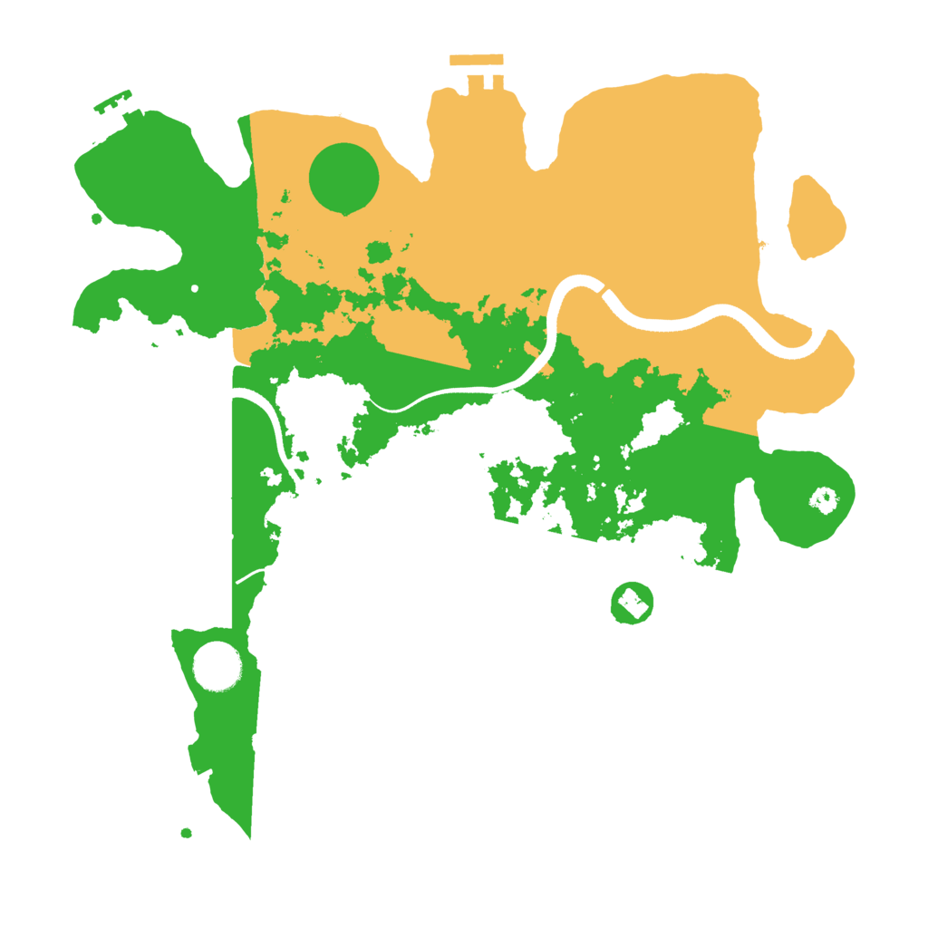 Biome Rust Map: Procedural Map, Size: 3500, Seed: 1387486