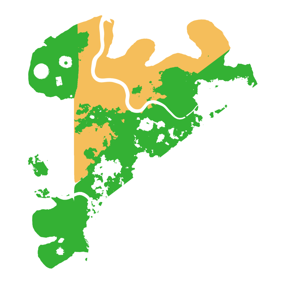 Biome Rust Map: Procedural Map, Size: 3500, Seed: 5071081