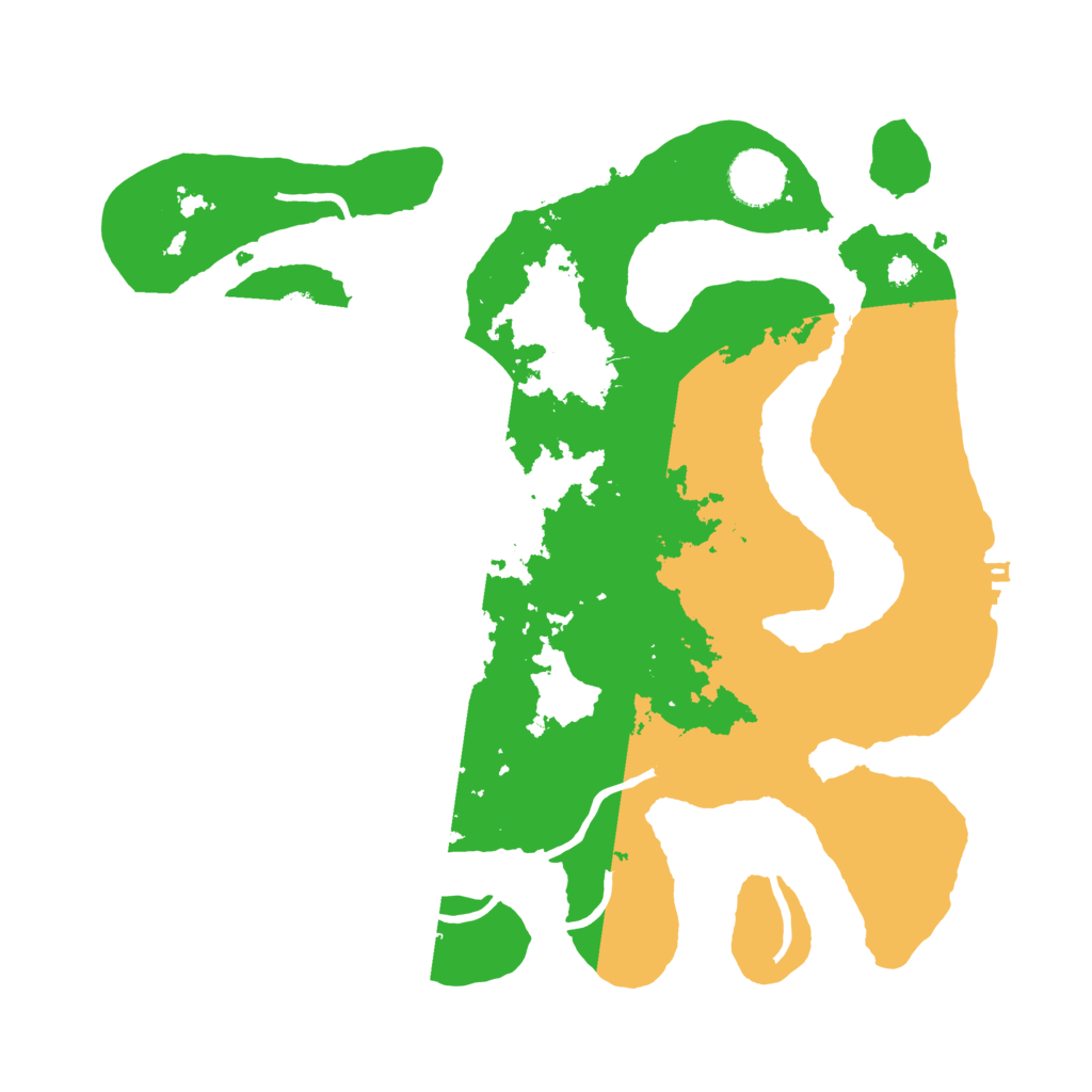 Biome Rust Map: Procedural Map, Size: 3400, Seed: 1243