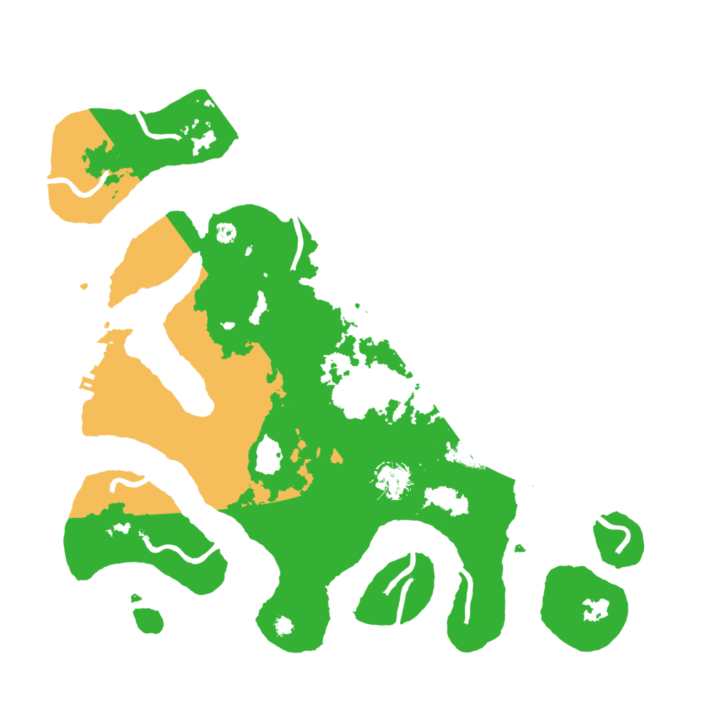 Biome Rust Map: Procedural Map, Size: 3500, Seed: 54592