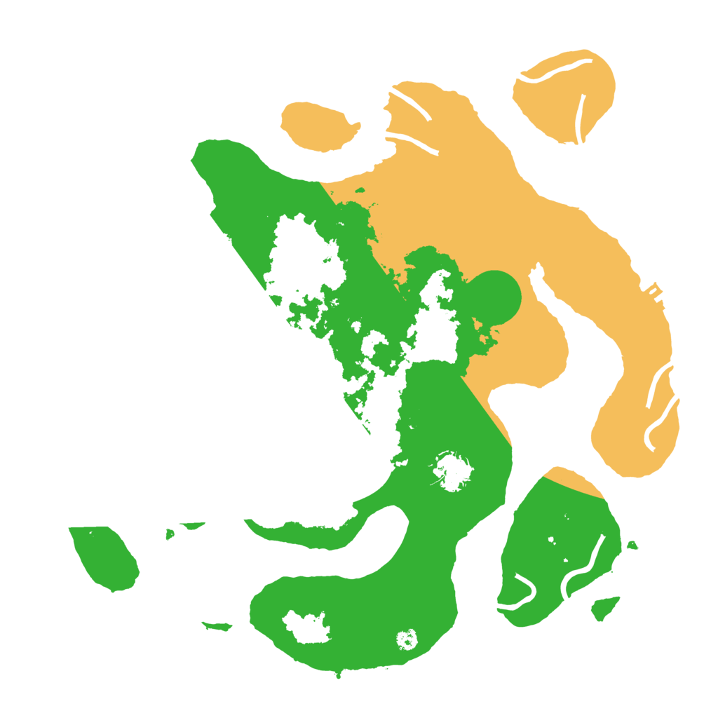 Biome Rust Map: Procedural Map, Size: 3500, Seed: 5574717