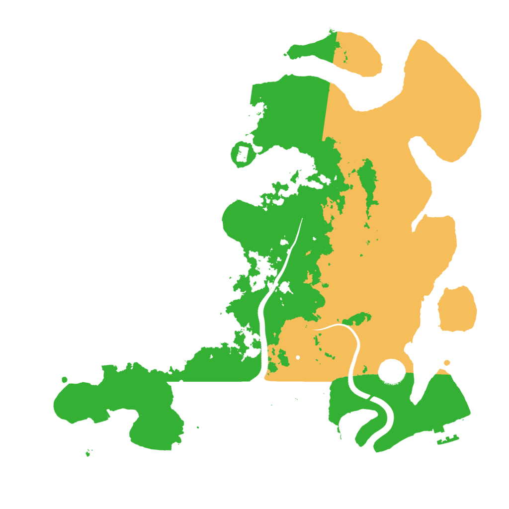 Biome Rust Map: Procedural Map, Size: 3500, Seed: 4660687