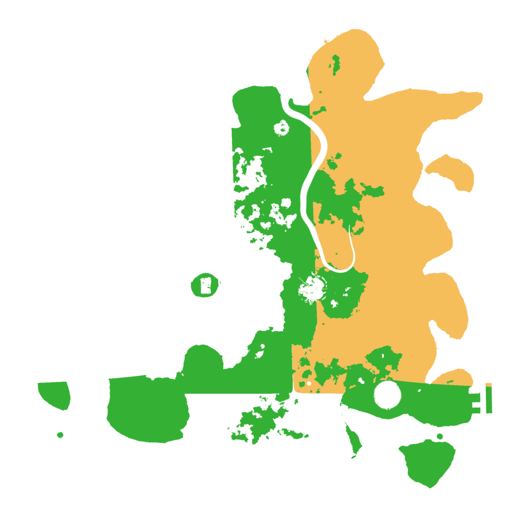 Biome Rust Map: Procedural Map, Size: 3500, Seed: 3317340