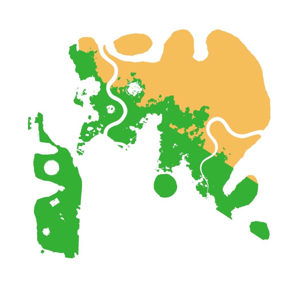 Biome Rust Map: Procedural Map, Size: 3500, Seed: 3820552