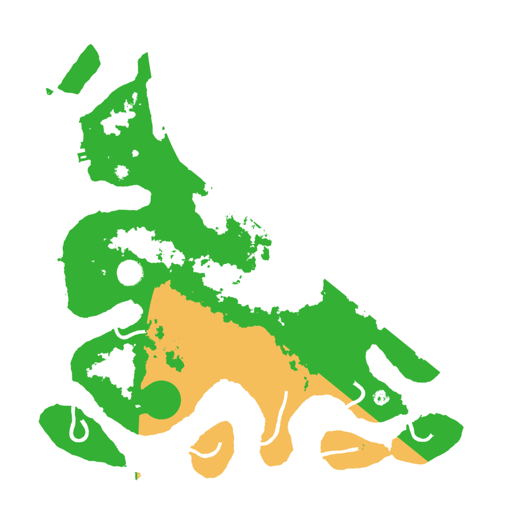 Biome Rust Map: Procedural Map, Size: 3500, Seed: 4259216