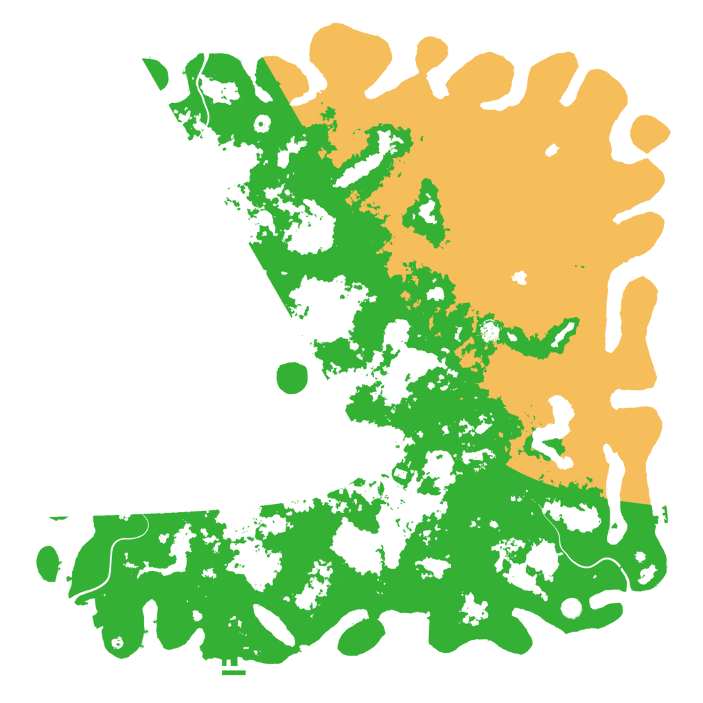 Biome Rust Map: Procedural Map, Size: 6000, Seed: 69102