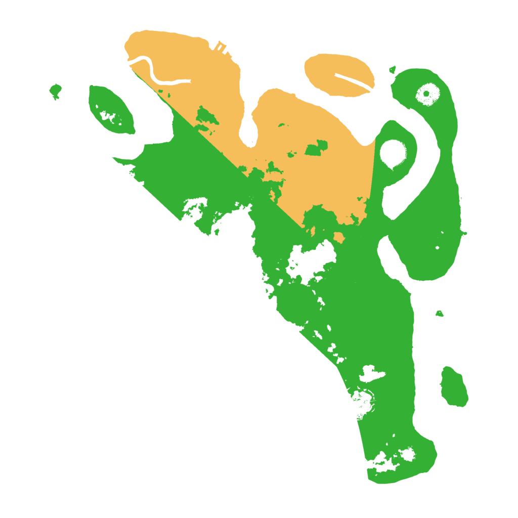 Biome Rust Map: Procedural Map, Size: 3500, Seed: 5833385