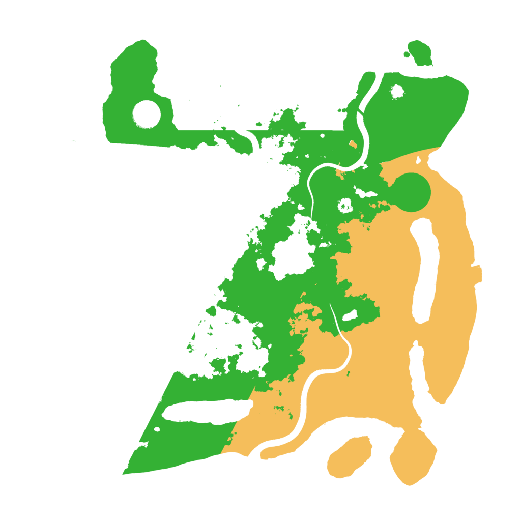 Biome Rust Map: Procedural Map, Size: 3500, Seed: 4540599