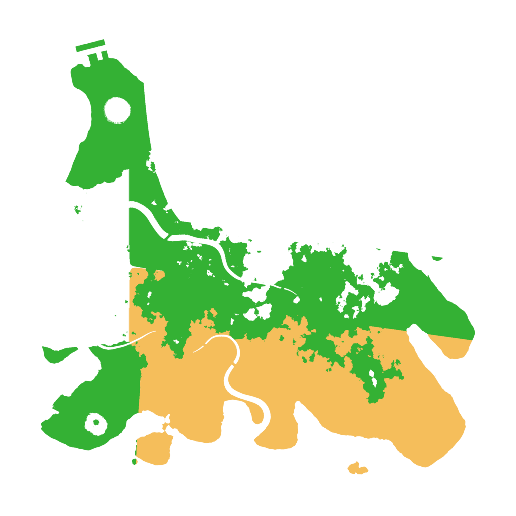 Biome Rust Map: Procedural Map, Size: 3500, Seed: 5326981