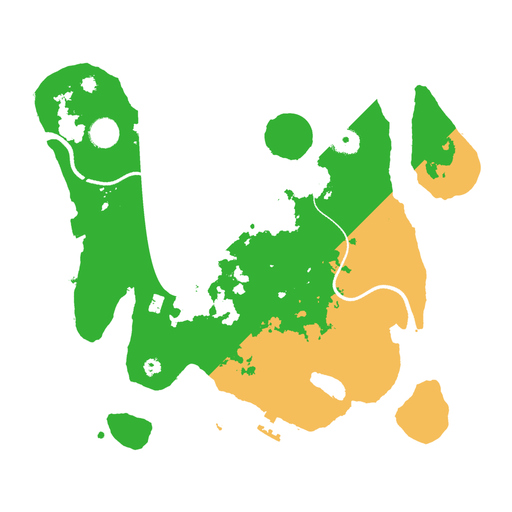 Biome Rust Map: Procedural Map, Size: 3000, Seed: 2000