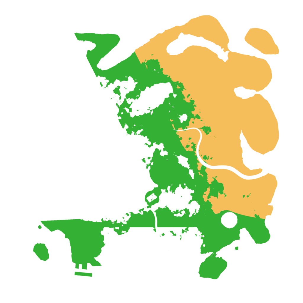 Biome Rust Map: Procedural Map, Size: 3500, Seed: 2433077