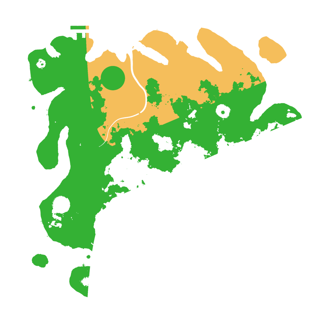Biome Rust Map: Procedural Map, Size: 3500, Seed: 5874294